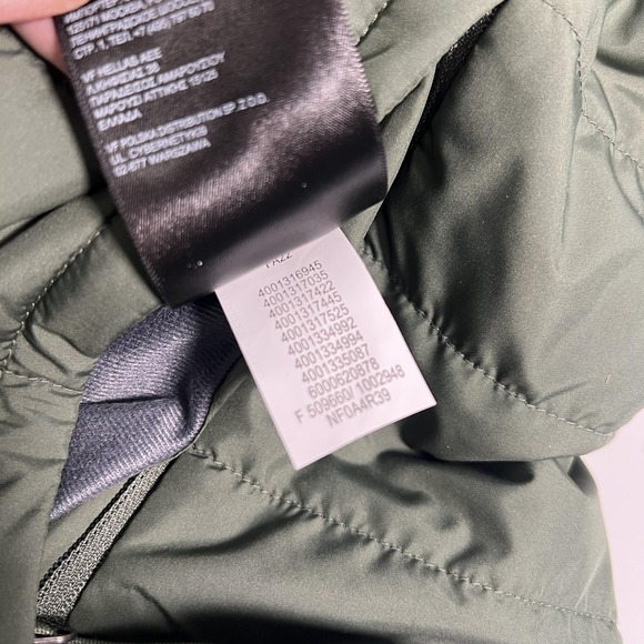 The North Face Jacket Womens Medium Green Reversible Fleece Long Hooded Coat - Picture 9 of 16